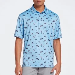 Walter Hagen Men's Perfect 11 Good Game Print Golf Polo Good Game Daybreak Blue 11 Walter Hagen Men's Perfect 11 Good Game Print Golf Polo Good Game Daybreak Blue -Golf Apparel Shop unnamed file 9382