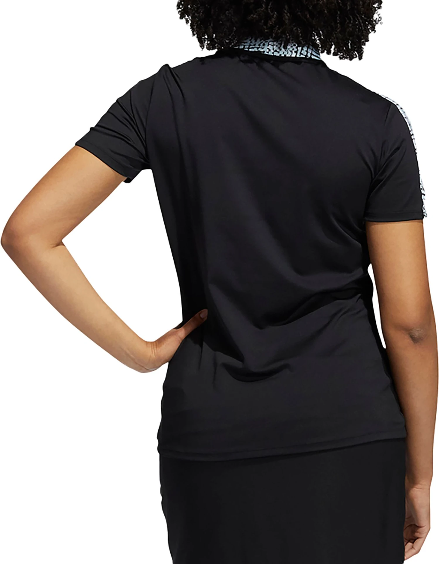 Adidas Women's Ultimate365 Primegreen Golf Polo Black/halo Mint 4 Adidas Women's Ultimate365 Primegreen Golf Polo Black/halo Mint - Image 2