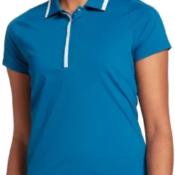 Slazenger Women's Pin Tuck Golf Polo Ocean Floor