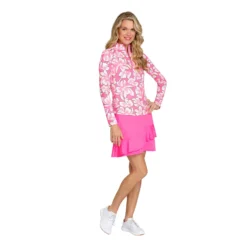 Tail Women's Olive Long Sleeve Golf Polo Sugar Blossoms 9 Tail Women's Olive Long Sleeve Golf Polo Sugar Blossoms -Golf Apparel Shop unnamed file 9448