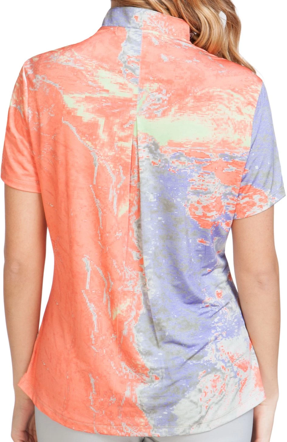 Jamie Sadock Women's 1/4 Zip Short Sleeve Golf Top Tutti Fruitti 4 Jamie Sadock Women's 1/4 Zip Short Sleeve Golf Top Tutti Fruitti - Image 2