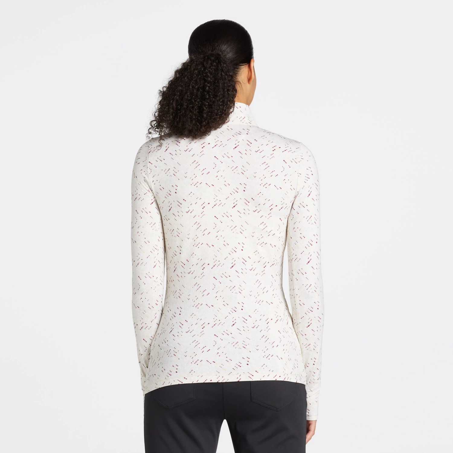 CALIA Women's UV Long Sleeve 1/2 Zip Golf Shirt Soft Clouds Lilac 5 CALIA Women's UV Long Sleeve 1/2 Zip Golf Shirt Soft Clouds Lilac - Image 3