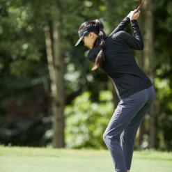 Slazenger Women's Tech Pull On Golf Pants Dark Grey -Golf Apparel Shop unnamed file 9500