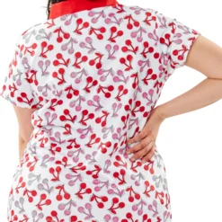 Nancy Lopez Golf Nancy Lopez Women's Cherry Short Sleeve Golf Polo Lemon Multi -Golf Apparel Shop unnamed file 9508