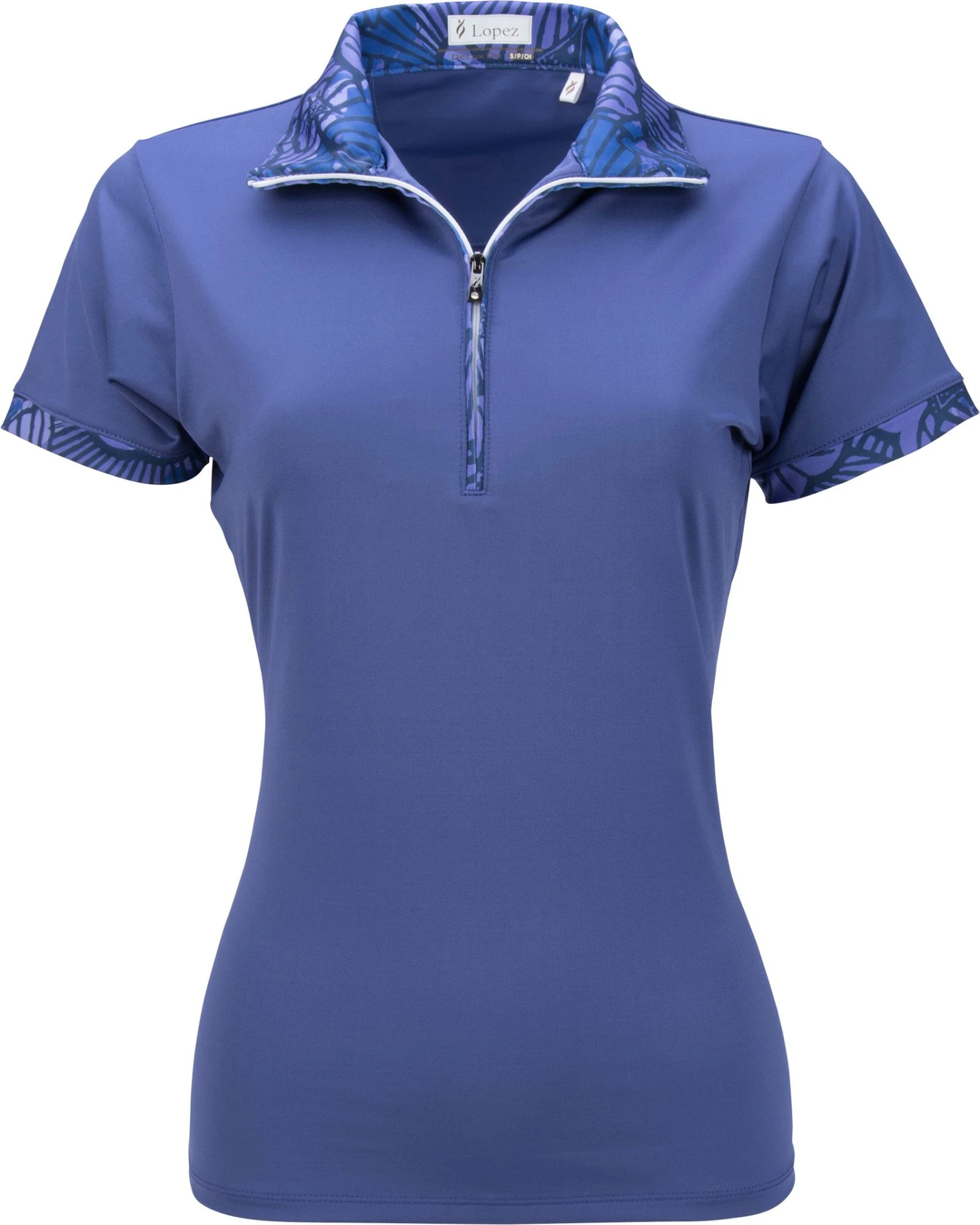 Nancy Lopez Golf Nancy Lopez Women's Fever Golf Polo Midnight Multi 3 Nancy Lopez Golf Nancy Lopez Women's Fever Golf Polo Midnight Multi