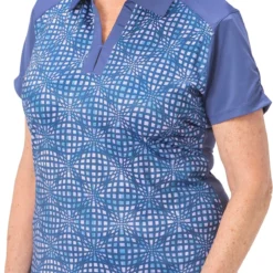 Nancy Lopez Golf Nancy Lopez Women's Spirit Golf Polo Midnight Multi