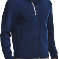 Under Armour Men's ColdGear Infrared Baselayer Long Sleeve Golf Shirt Academy/metallic Silver