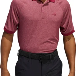 Adidas Men's Jacquard Golf Polo Pulse Lime/white