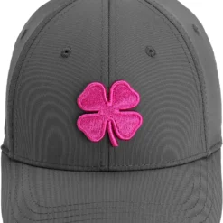 Black Clover BC Pure 1 Fitted Golf Hat For Men Charcoal