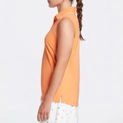 Lady Hagen Women's Piped Sleeveless Golf Polo Fresh Mandarin 9 Lady Hagen Women's Piped Sleeveless Golf Polo Fresh Mandarin -Golf Apparel Shop unnamed file 959
