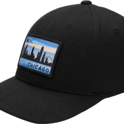 Black Clover Men's Chicago Resident Fitted Golf Hat Light Blue -Golf Apparel Shop unnamed file 9625