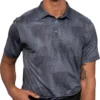 Waggle Men's Grizzly Golf Polo Black/grey
