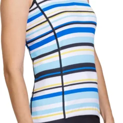 Tail Women's Sleeveless Funnel Neck Shirt Blue Stripe 7 Tail Women's Sleeveless Funnel Neck Shirt Blue Stripe -Golf Apparel Shop unnamed file 9671