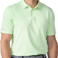 Black Clover Men's Supreme Golf Polo Spring Green
