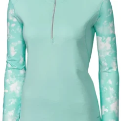 Cutter & Buck Women's Annika Energy Long Sleeve Half-Zip Golf Top Sonic