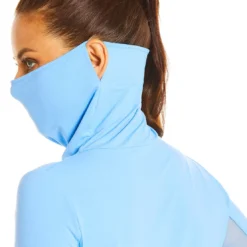 IBKUL Women's IBKareFUL Convertible Mock Golf Top Peri -Golf Apparel Shop unnamed file 9685