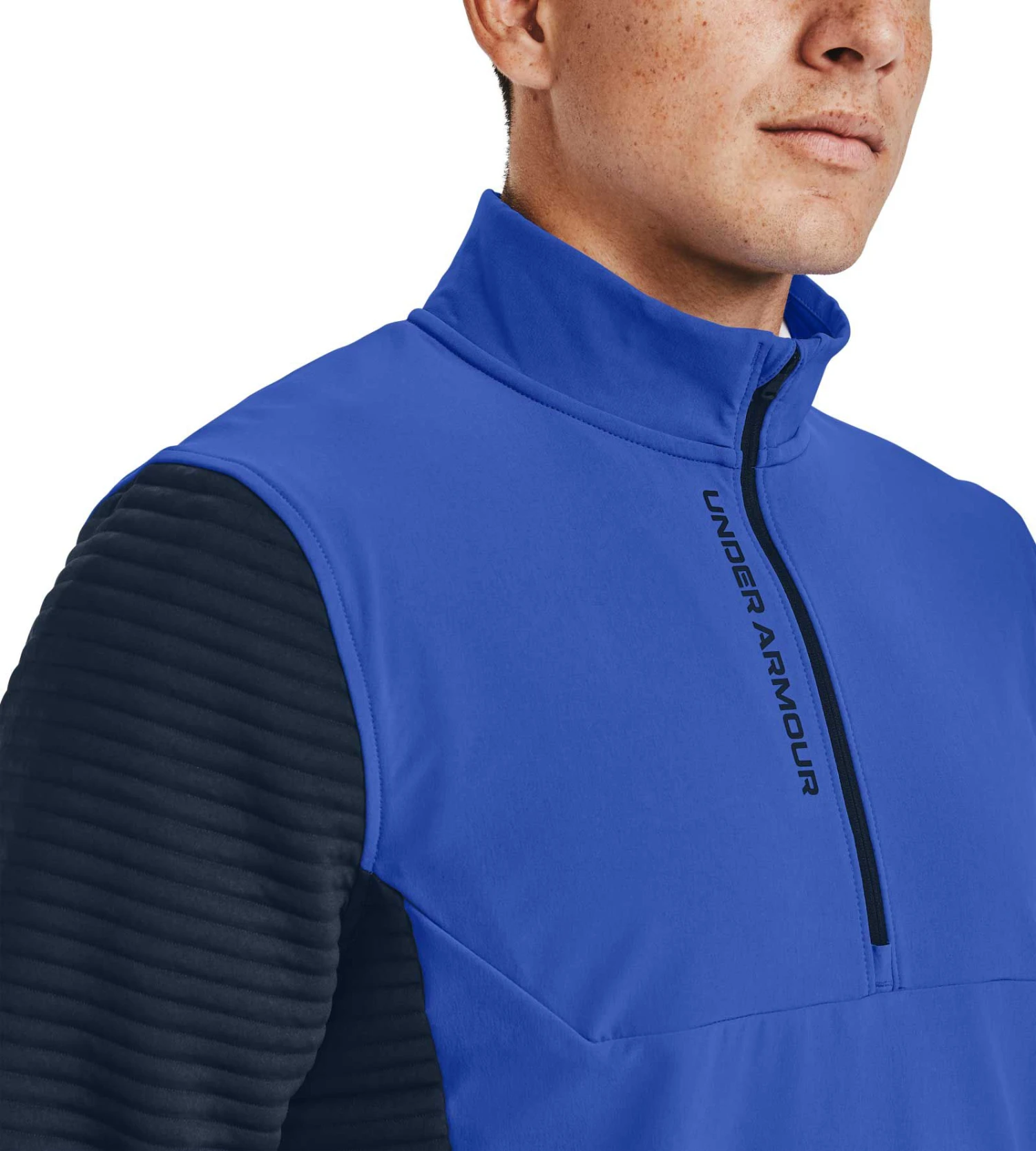 Under Armour Men's Storm Evolution Daytona Half Zip Golf Top Emotion Blue/black 5 Under Armour Men's Storm Evolution Daytona Half Zip Golf Top Emotion Blue/black - Image 3
