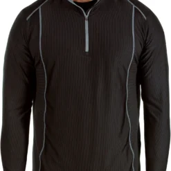 Antigua Men's Tempo 1/2 Zip Pullover (Big & Tall) Black/steel