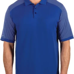 Antigua Men's Engage Polo Shirts (Big & Tall) Dark Royal/white