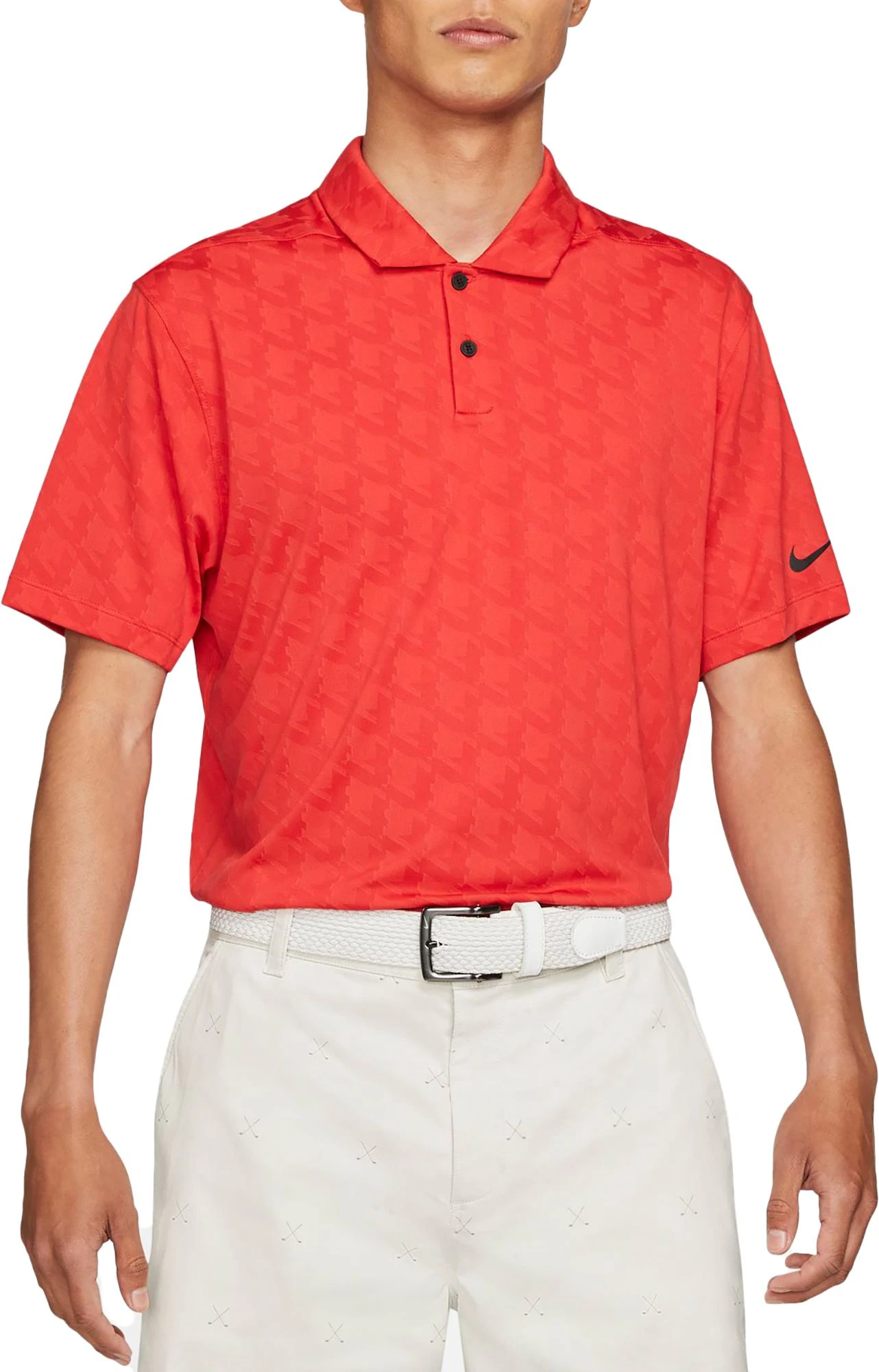 Nike Men's Dri-Fit UV Vapor Golf Polo Track Red 3 Nike Men's Dri-Fit UV Vapor Golf Polo Track Red
