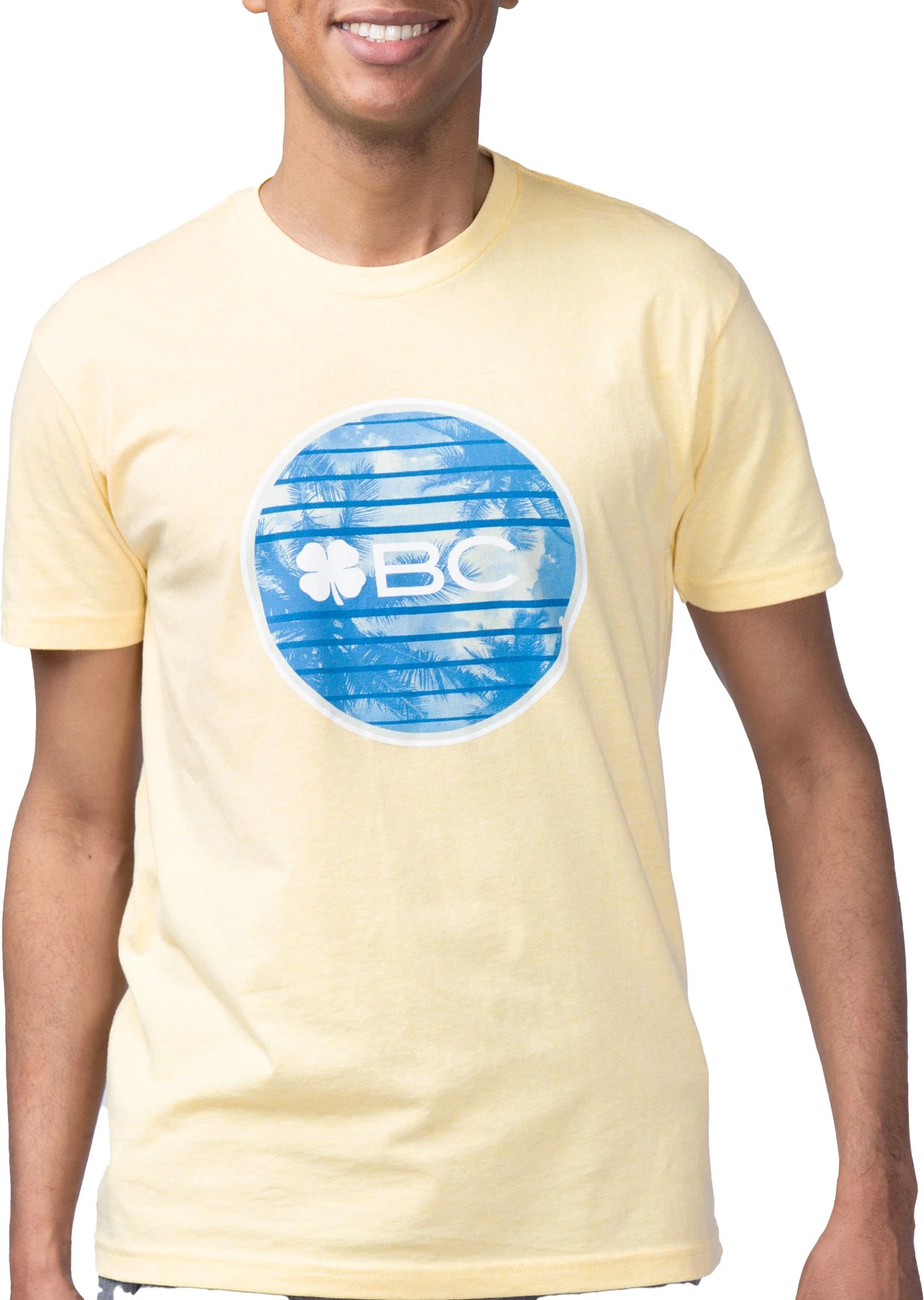 Black Clover Men's Staycation Short Sleeve Golf T-Shirt Banana 3 Black Clover Men's Staycation Short Sleeve Golf T-Shirt Banana