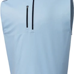 FootJoy Men's Heather Blocked 1/4 Zip Golf Vest Blue Fog