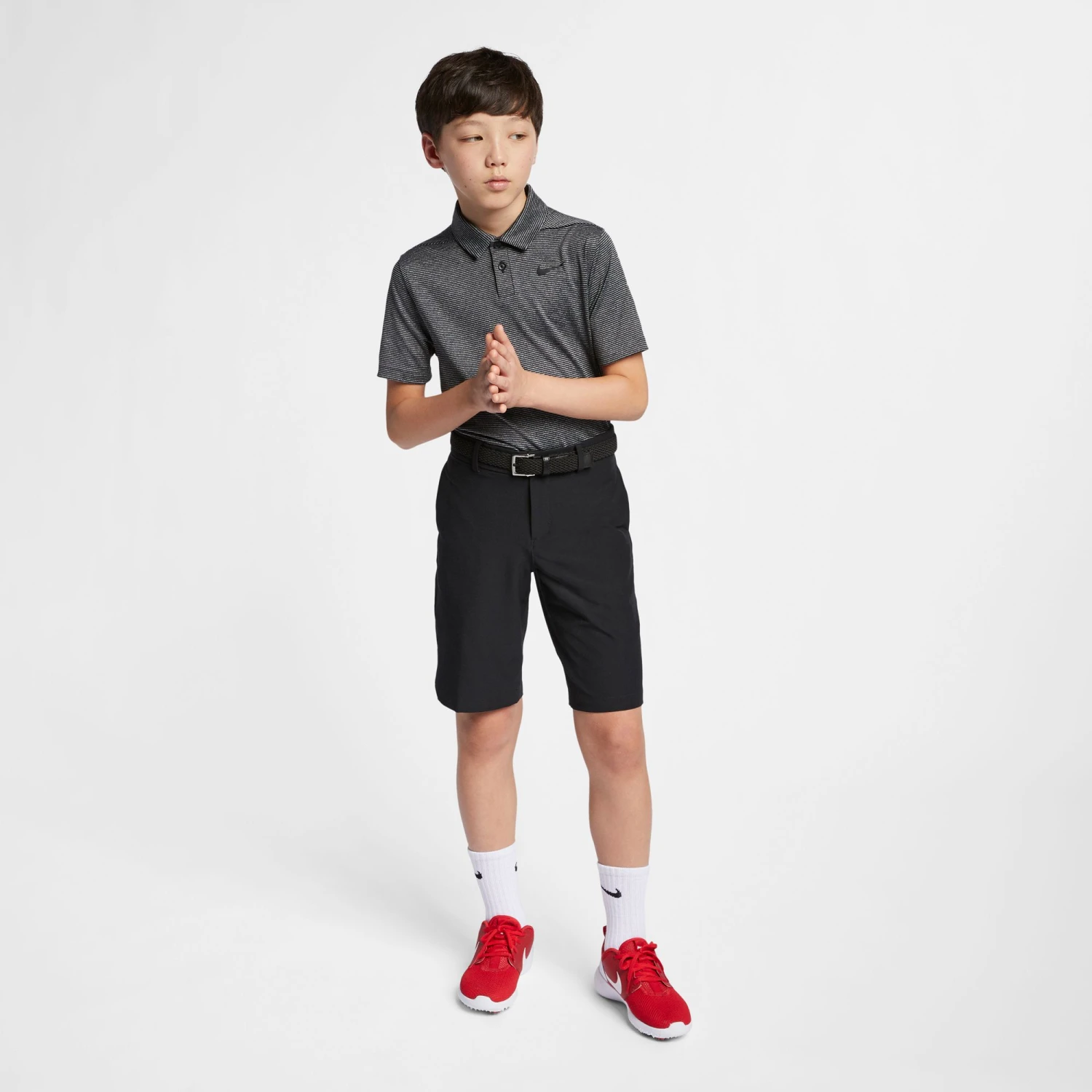 Nike Boys' Hybrid Flex Golf Shorts Black/black/black 6 Nike Boys' Hybrid Flex Golf Shorts Black/black/black - Image 4