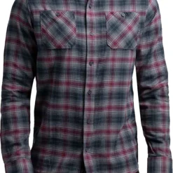 TravisMathew Men's High Stakes Button-Up Flannel Golf Shirt Blue Night