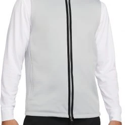 Nike Men's Therma FIT Victory 1/2 Zip Golf Vest Lt Smoke Grey/black