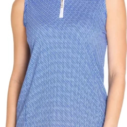 Sport Haley Women's Balboa Sleeveless Golf Polo Dazzling Blue