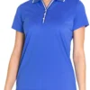 Sport Haley Women's Corona Short Sleeve Golf Polo Dazzling Blue -Golf Apparel Shop unnamed file 9811
