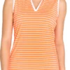 Sport Haley Women's Palmer Sleeveless Golf Polo Salmon -Golf Apparel Shop unnamed file 9814
