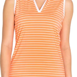 Sport Haley Women's Palmer Sleeveless Golf Polo Salmon