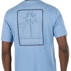 TravisMathew Men's Unoccupied Short Sleeve Golf T-Shirt Blue