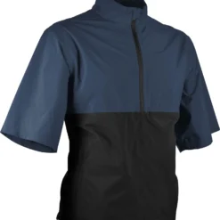 Sun Mountain Men's Monsoon Short Sleeve Waterproof Golf Pullover Platinum/black