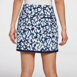 Lady Hagen Women's 17" Tummy Control Pull-On Wrap Golf Skort Oversized Dot Navy -Golf Apparel Shop unnamed file 988