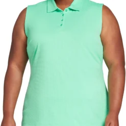 Lady Hagen Women's Texture Sleeveless Golf Polo Bright Jade 15 Lady Hagen Women's Texture Sleeveless Golf Polo Bright Jade -Golf Apparel Shop unnamed file 9895