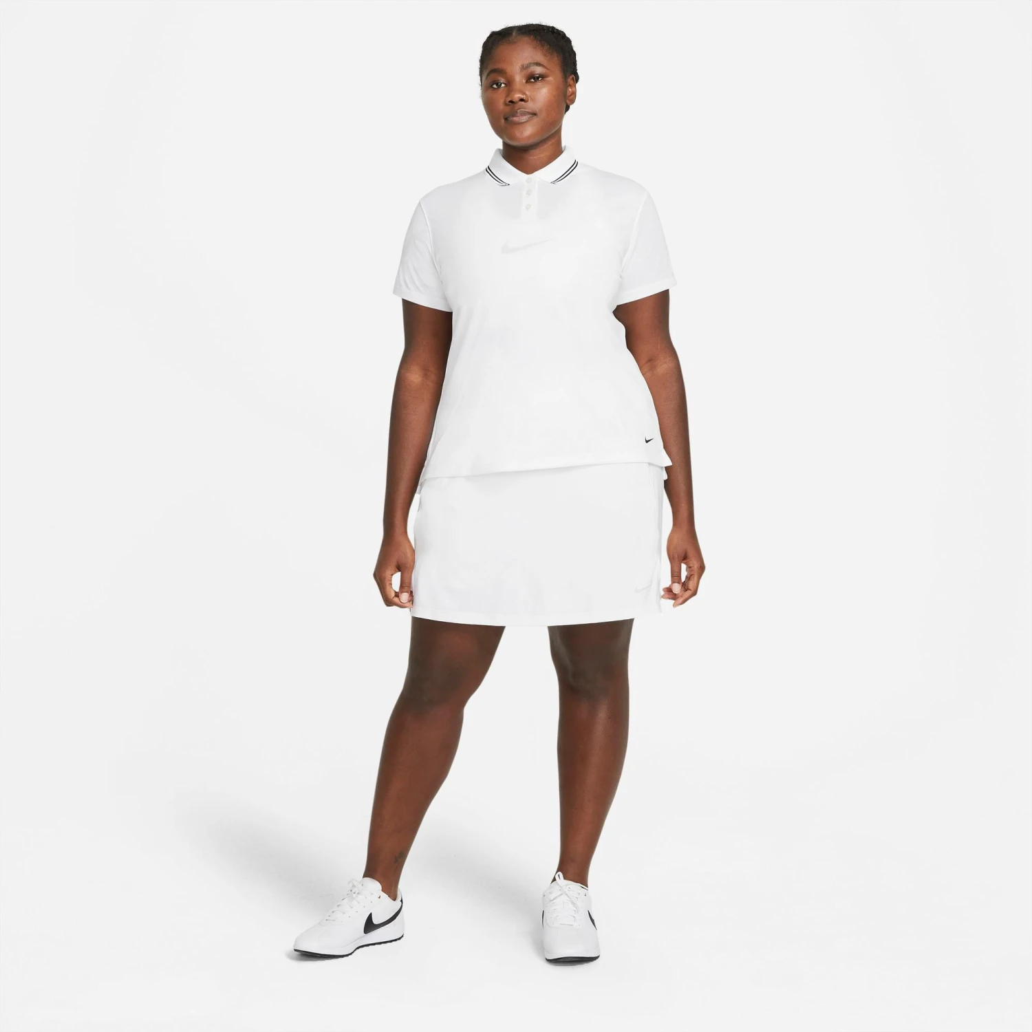 Nike Women's Solid 17" Golf Skirt White 4 Nike Women's Solid 17" Golf Skirt White - Image 2