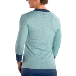 SwingDish Women's Nessa Heather Long Sleeve Golf Top Teal 8 SwingDish Women's Nessa Heather Long Sleeve Golf Top Teal -Golf Apparel Shop unnamed file 9972