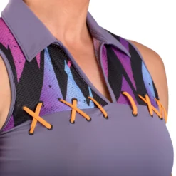 SwingDish Women's Riyah Sleeveless Golf Polo Print -Golf Apparel Shop unnamed file 9995