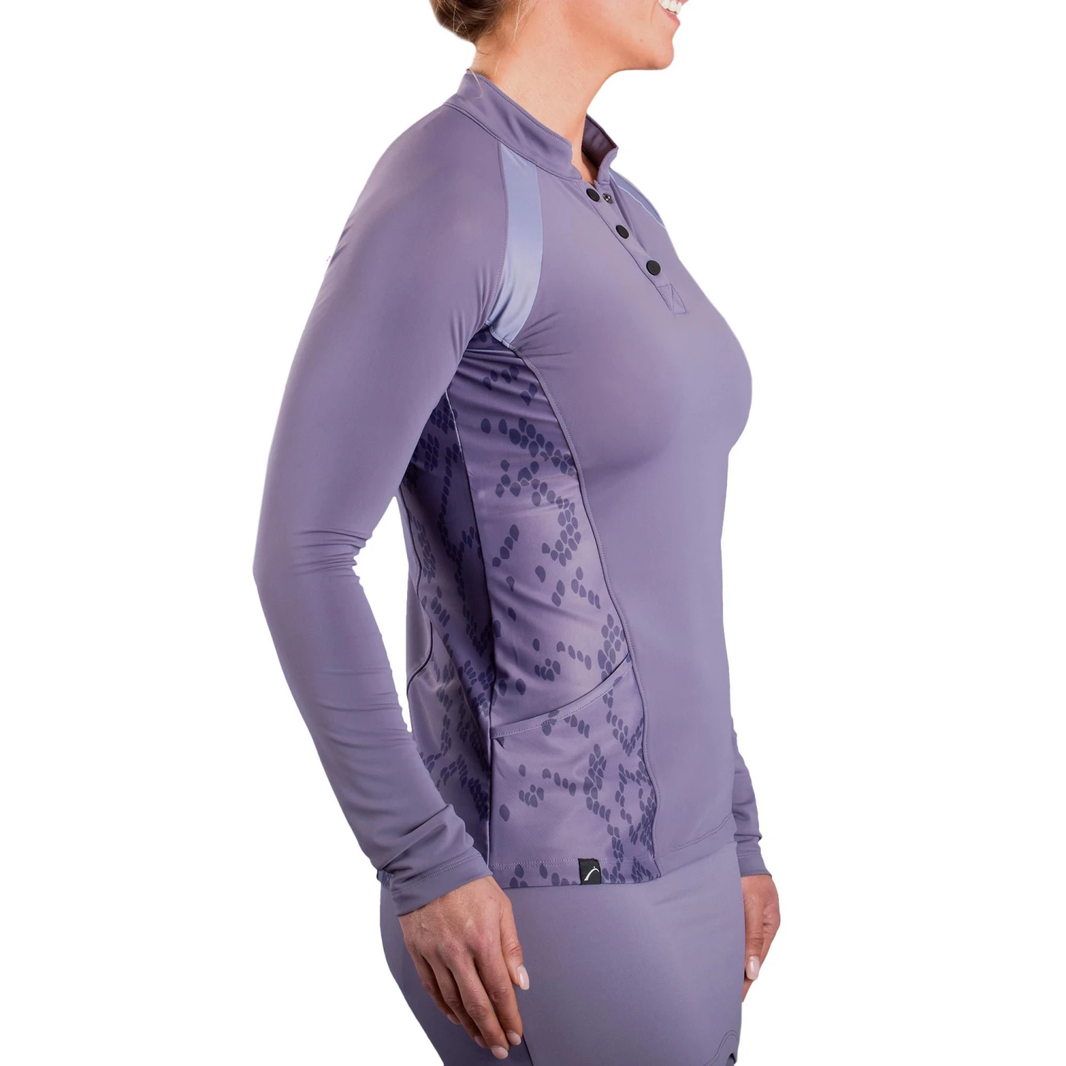 SwingDish Women's Abby Long Sleeve Golf Pullover Purple 5 SwingDish Women's Abby Long Sleeve Golf Pullover Purple - Image 3